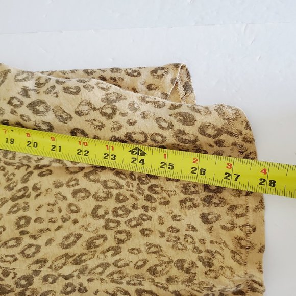 ARITZIA WILFRED 100% Linen Leopard Print Top - Picture 8 of 9